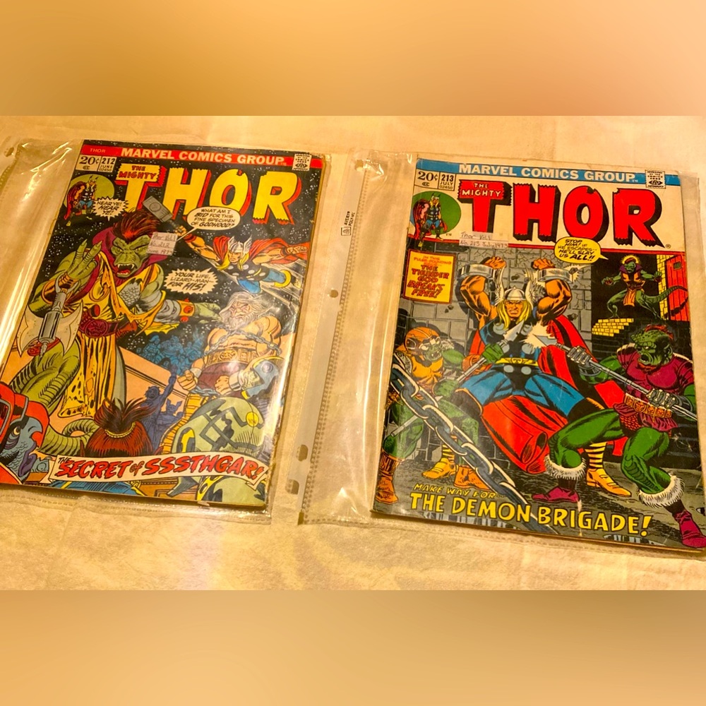The Mighty Thor Marvel 1973 3 editions plus 1 1981 edition